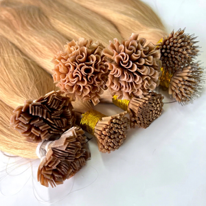 ผมต่อคุณภาพสูง Caha Vietnamese Virgin Remy I-Tip Keratin Nano Ring  ความยาว 40%  สำหรับร้านเสริมสวยและผู้จัดจำหน่ายทุกที่ - Product Image 1