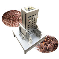 Machine de découpe de pépites de chocolat commerciale arrose de chocolat faisant la machine machine de coupe de copeaux de chocolat