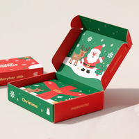 Cajas de Regalo Navideñas Personalizadas de Alta Gama con Forro de Esponja, Caja de Cartón Corrugado para Empaque de Regalos y Manualidades