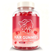Bonbons gélifiés sans gluten pour la beauté, multivitamines, collagène, biotine pour la croissance saine des cheveux, la peau et les ongles des adultes, 100% végétalien, naturel
