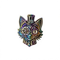 Épinglette en émail dur Steampunk pour le visage, placage arc-en-ciel, badge en alliage de zinc pour vêtements, sacs, cadeaux