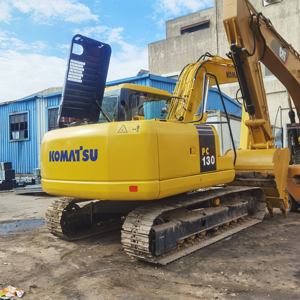 Excavadora sobre orugas Komatsu usada de alta calidad, motor de peso operativo de 13 toneladas, equipo de maquinaria de construcción incluido para - Product Image 4
