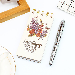 Tươi Đơn Giản Hoa Hoa Máy Tính Xách Tay Sáng Tạo Mini Mang Theo Túi Cuộn Dây Cuốn Sách A7 - Product Image 5