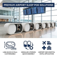 Capsule de Sommeil Intelligente Moderne Premium, Insonorisée 30 dB, Fauteuil Inclinable Électrique Écologique pour Divertissement en Aéroport, Hôtel, Bureau