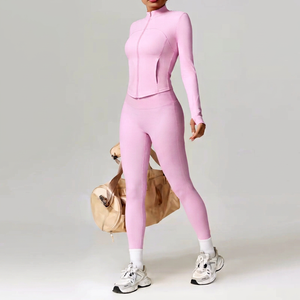 Leggings de yoga taille haute respirants et sans coutures, couleurs personnalisées, pantalon de sport uni pleine longueur, vêtements de fitness pour femmes - Product Image 1