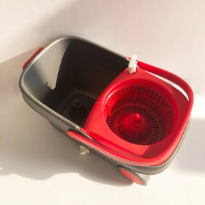 Einfach Leben Handpresse 360 Dreh Mikrofaser Spin Mop Eimer System Abnehmbare Spinning Korb Einfach Wringen Magie Mopp Swivel Nass - Product Image 2