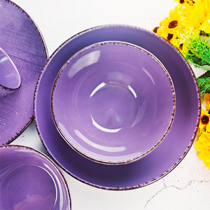 Royal Purple Fashion Embossed Ceramic <strong>Christmas</strong> Dinner <strong>Set</strong>/<strong>crockery</strong> <strong>Sets</strong> Porcelain Dinner/dish <strong>Set</strong> Dinner - Product Image 6