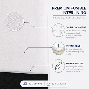 Rouleau de <span class=keywords><strong>thermocollant</strong></span> pour chemises, entoilage <span class=keywords><strong>thermocollant</strong></span> pour col, poignets et patte de boutonnage, accessoires de <span class=keywords><strong>couture</strong></span> pour la confection de chemises, vente en gros - Product Image 3