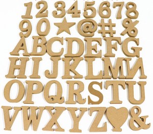 Casa decor arte piezas arte mentes corte láser <span class=keywords><strong>capital</strong></span> de mdf de madera letras del alfabeto de la boda de DIY de la pantalla - Product Image 3