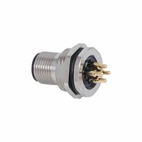 M16 Hembra Macho Serie M Conector de enchufe impermeable de montaje frontal y trasero 3 4 6 8 12 Conexión de tornillo de 24 pines Conector PCB M16
