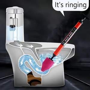 Déboucheur WC Haute Pression DS2812, Outil de Plomberie à Air pour Déboucher les <span class=keywords><strong>Canalisation</strong></span> et Toilettes de Salle de Bain - Product Image 4