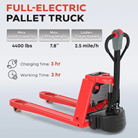 Transpalette Électrique Complet YC - Chariot à Palettes Standard Capacité 4400 lb Longueur des Fourches 1220 mm Centre de Charge 500 mm Pneus en Polyuréthane