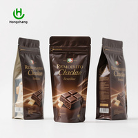 Groothandel op maat gemaakte platte bodem staande pouches, food grade composietfolie, 8-zijdige verzegeling, ziplock zakken, vochtbestendig voor geroosterde noten