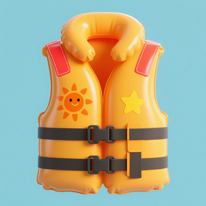 سترة سباحة قابلة للنفخ مخصصة للأطفال من مادة PVC مع إمكانية تخصيص اللون والشعار للتزلج على الماء والاستخدام الخارجي - Product Image 4