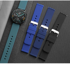 Correa de reloj deportivo de silicona de alta demanda, reloj inteligente de 20mm y 22mm de ancho para Huawei GT3/GT2/<span class=keywords><strong>Honor</strong></span> <span class=keywords><strong>Magic</strong></span> <span class=keywords><strong>2</strong></span>, pulsera de silicona transpirable - Product Image 6