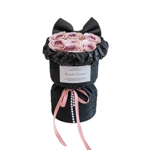 LUYI Bouquet de fleurs artificielles exquises en forme de nœud de dessin animé, fleurs préservées, cadeau d'anniversaire, Saint-Valentin, vente en gros - Product Image 5