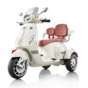 Moto électrique à trois roues pour enfants Jouet à double siège rechargeable avec roues compactes - Product Image 1