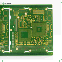Circuit imprimé multicouche personnalisé 6 couches OSP HDI PCB FR4 1oz pour smartphone téléphone portable