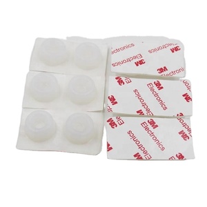 Sticky Absorber Anti-Slip Eco-Friendly Durable Plastic Glass <b>Table</b> Bumpers-Self-Adhesive Soft Clear Round Feet <b>Pads</b> - Product Image 1