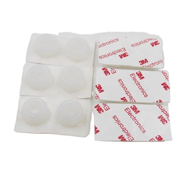 Sticky Absorber Anti-Slip Eco-Friendly Durable Plastic Glass Table Bumpers-Self-Adhesive Soft Clear Round Feet Pads