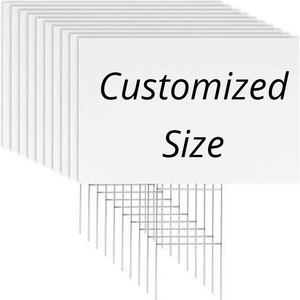 ป้ายสนามหญ้าแบบกำหนดเองพร้อมขาตั้ง ป้ายพีวีซีเป็นมิตรกับสิ่งแวดล้อม พิมพ์ลายได้ตามต้องการ ใช้ได้ทั้งภายในและภายนอกอาคาร สำหรับแคมเปญในสวน - Product Image 2