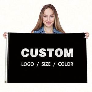 Drapeaux et bannières personnalisés en polyester avec mât en fibre de verre, style fanion, taille sur mesure - Product Image 2