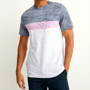 Camiseta Casual Transpirable de Manga Corta para Hombre, de Secado Rápido, Ligera, de Tela Texturizada de Algodón/Poliéster, con Logotipo Personalizado, en Varios Colores - Product Image 1