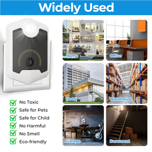 Siêu âm Chuột Repeller trong nhà sử dụng rộng rãi <span class=keywords><strong>Plug</strong></span>-<span class=keywords><strong>in</strong></span> rodent Repeller với trắng nhấp nháy ánh sáng nhà văn phòng rat gián Repellent - Product Image 6