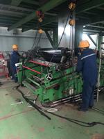 Machine de revêtement chimique pour rouleaux de métallurgie, avec boîte de vitesses, roulement et moteur, pour ligne de laminage à froid, puissance 150 kW, 1.5