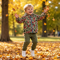 Sweat à capuche personnalisé pour enfants avec imprimé camouflage de Noël, vêtements pour tout-petits, vêtements pour bébés, garçons et filles, manches longues, coupe-vent imperméable