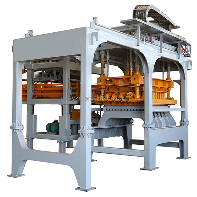 SHIYUE Factory QT18-25 Fully Automatic Pallet-free Solid Block Brick Making Machinery  Production Line