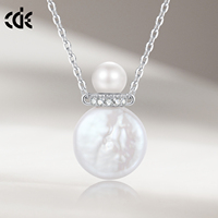 Collier pendentif en argent sterling 925 avec flacon de parfum et perle, bijoux en gros, collier CDE YN1093