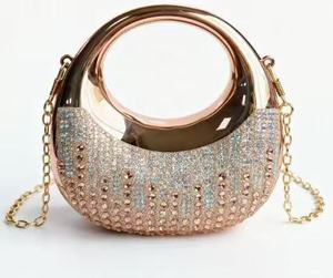 Tas Tangan Akrilik Berhias Berlian untuk Anak Perempuan, Tas Penyimpanan Mini Mewah Ringan dengan Rhinestone - Product Image 6