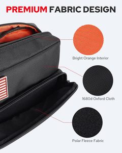 Sac à outils universel en Polyester imperméable et amélioré pour les motos Dirtbike Sportsters Pochette avant à la mode Rangement pour <span class=keywords><strong>guidon</strong></span> - Product Image 2
