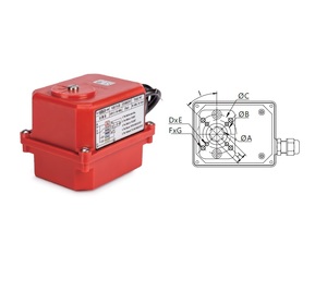 วาล์วแอคชูเอเตอร์หมุนไตรมาสไฟฟ้า DN15 DN8สำหรับแรงดันปานกลางอุณหภูมิปกติ - Product Image 4