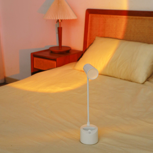 Dekorativer Schreibtisch Verstellbarer klappbarer weißer Tisch Bunte <span class=keywords><strong>LED</strong></span>-Nachtlicht-Lese lampe Sonnen untergang lampe für Hotelzimmer Wohnzimmer - Product Image 6