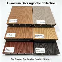Échantillon gratuit de dalles de terrasse en aluminium, livraison directe d'usine, certifié ISO 9001, conforme à la norme RoHS