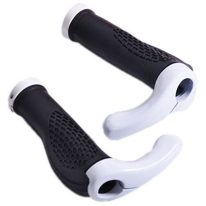 Poignées de guidon de vélo 22,2 mm en caoutchouc ergonomiques pour VTT bleues - Product Image 4