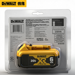 Batterie au lithium DEWALT DCB206 20V XR 6Ah longue durée pour perceuse électrique, visseuse à chocs, marteau électrique, meuleuse d'angle, outils électriques - Product Image 2
