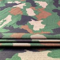 Tissu en polyester et coton camouflage à carreaux, anti-déchirure, durable, tissé, mélange TC, pour vêtements de sport, sacs et chaussures, vente en gros