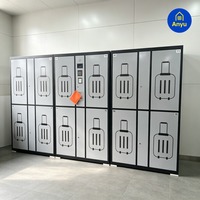 Casier de rangement intelligent pour bagages avec paiement sans argent liquide et en espèces Nayax pour aéroports, gares et espaces publics