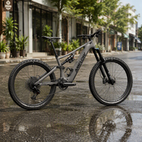Vélo Électrique Tout Suspendu Amflow PR 2026 Haut de Gamme à Moteur Central 1500W, Cadre en Carbone Léger, Vélo de Montagne Sportif