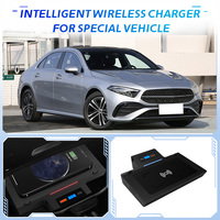 Chargeur sans fil personnalisé CARSOUL pour Mercedes-Benz AB CLA GLA GLB EQA EQB 2019-2024 LHD/RHD, console centrale, charge rapide 15W