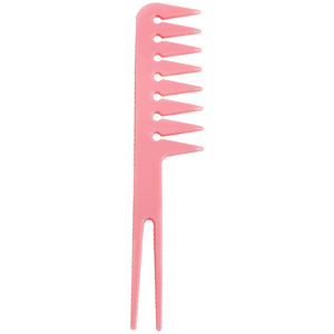 Salon Highlighting <b>Comb</b> Large Teeth Pink Plastic Hair Styling Tool For Salon Use - Product Image 4