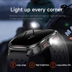 2025 <b>Smart</b> <b>Watch</b> MK98 Flashlight Multi Dimensional Health Monitoring 3D Dynamic 400mAh 3ATM Waterproof Outdoor <b>Smart</b> <b>Watches</b> Sma - Product Image 3