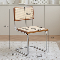 Chaises de salle à manger en rotin de style vintage, confortables et modernes, pour restaurants et hôtels, en promotion