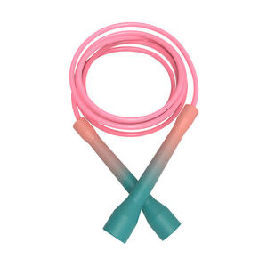 छोटा हैंडल ग्रेडिएंट रंग pvc ठंड प्रतिरोधी पहनने प्रतिरोधी 5 मिमी फैंसी स्पोर्ट्स प्रतियोगिता कूद रस्सी 3 मीटर यूनिसेक्स - Product Image 5