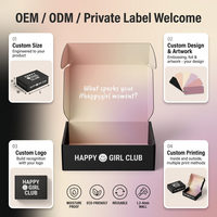 Boîtes noires personnalisées de haute qualité pour l'emballage, boîtes d'expédition en carton ondulé, emballage pour le commerce électronique, boîte d'expédition, boîte de courrier, vente en gros