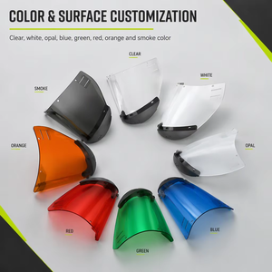Feuille de polycarbonate transparente pour visière de moto, diffuseur de lumière, anti-buée, revêtement UV, découpe, certifiée CE ANSI - Product Image 6