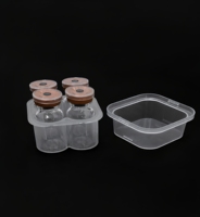 Boîtes de rangement en plastique PET stériles jetables de 3 ml pour 4 flacons, en matériaux recyclés, pour vaccins et peptides – Vente en gros